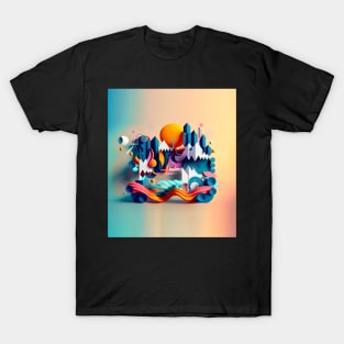 Abstract Dreams of perfect world T-Shirt